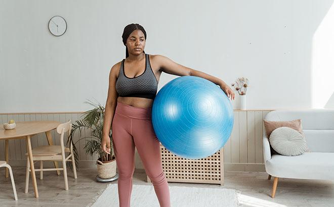 Exercise Ball $8 at Amazon