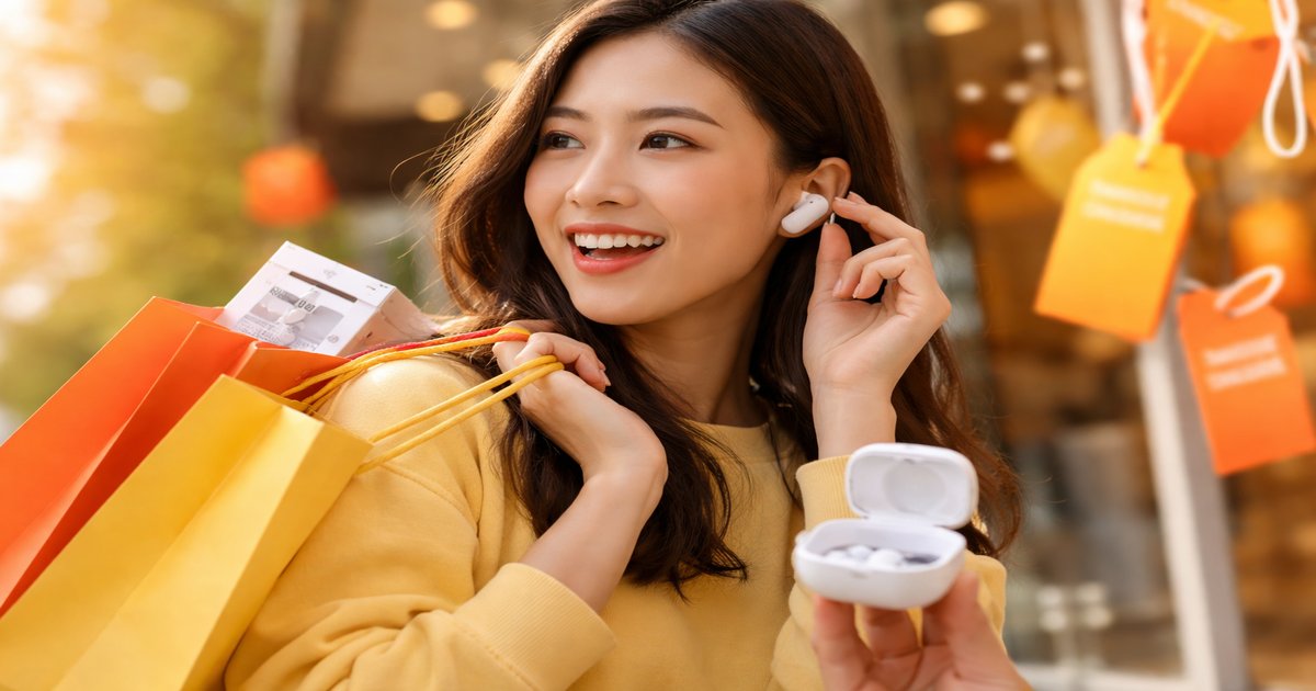samsung buds fe in use