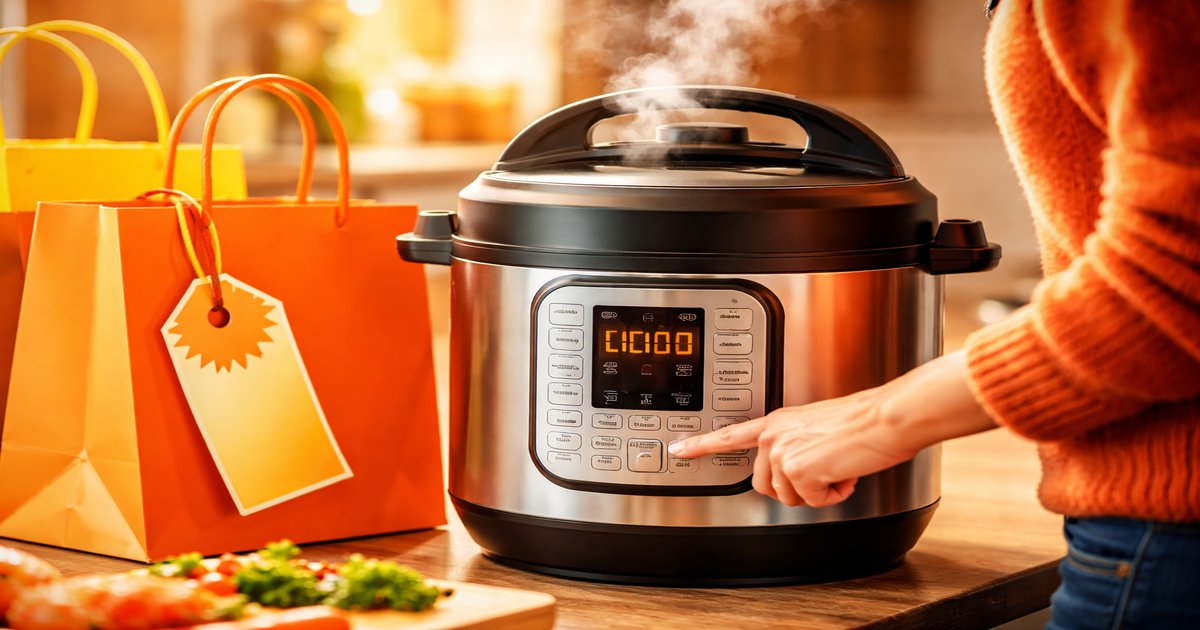 instant pot in use